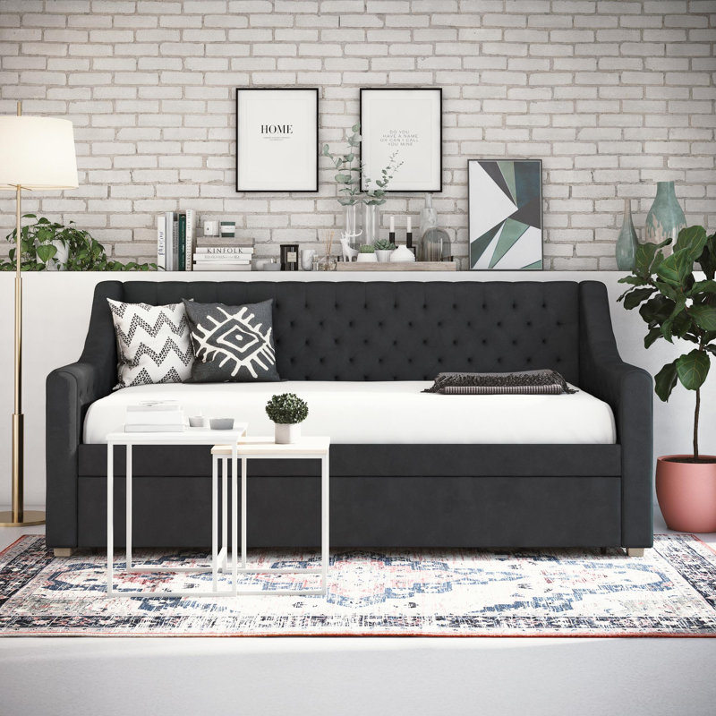CosmoLiving by Cosmopolitan Nolita Upholstered Daybed with Trundle